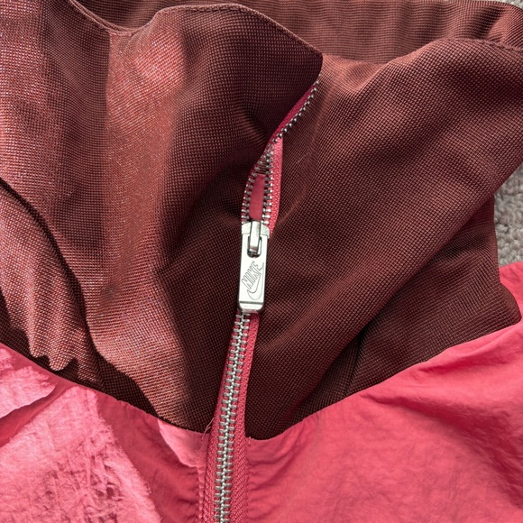Pink Nike cropped sherpa/ windbreaker jacket - Picture 5 of 8